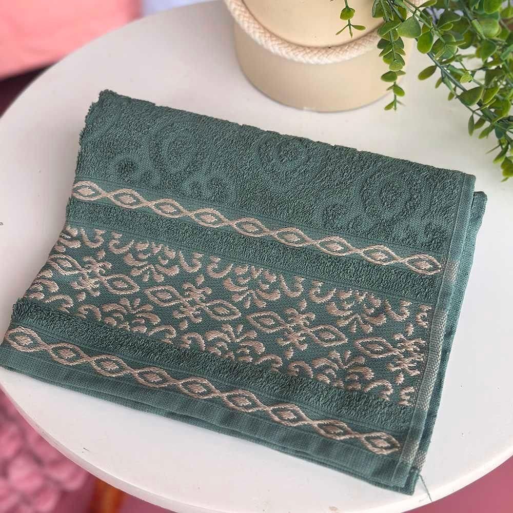 Toalha De Rosto Avulsa Delicato 01 Peça 100% Algodão 450g/m² Extra Macio - Verde Erva Doce