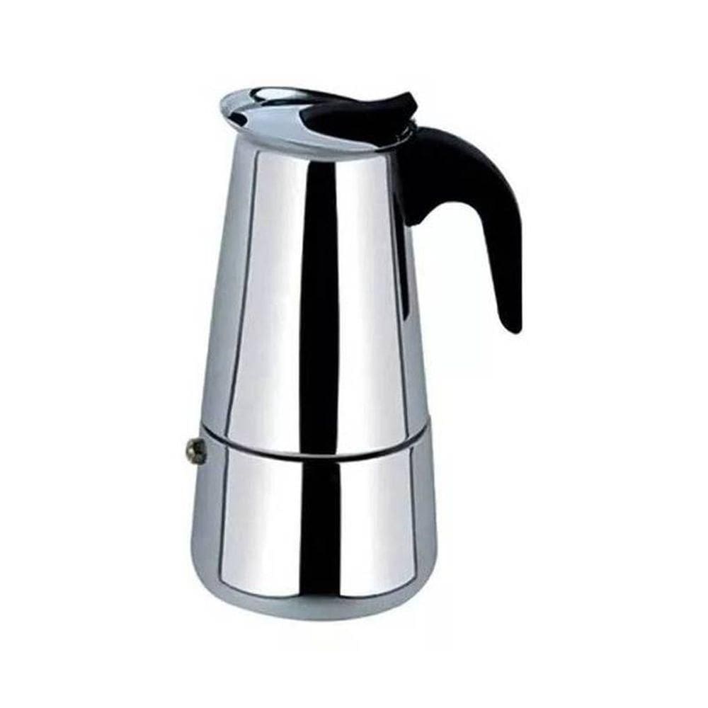 Cafeteira Italiana Aço Inox 200ml 4 Xícaras Dispensa Filtro