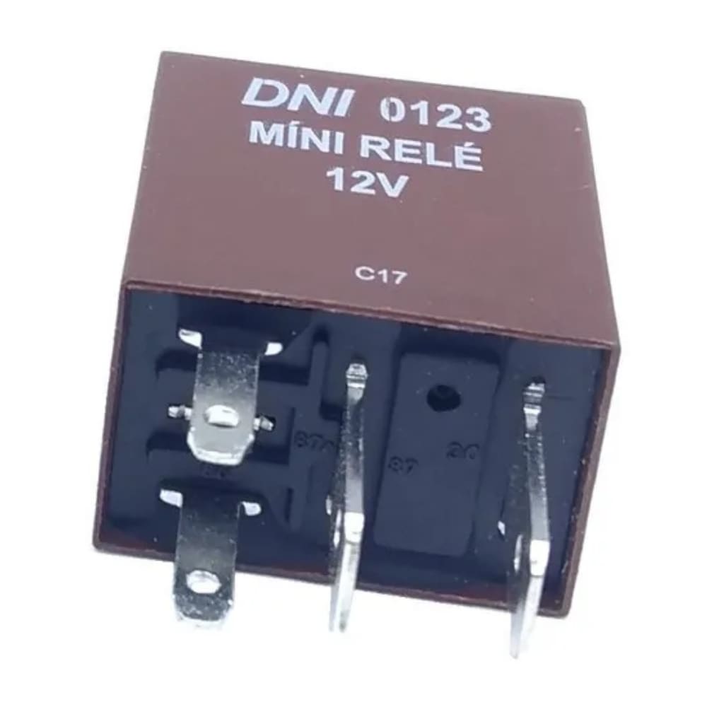 Rele Mini Auxiliar 12v Fiat Uno Vectra Gol Corsa DNI0123