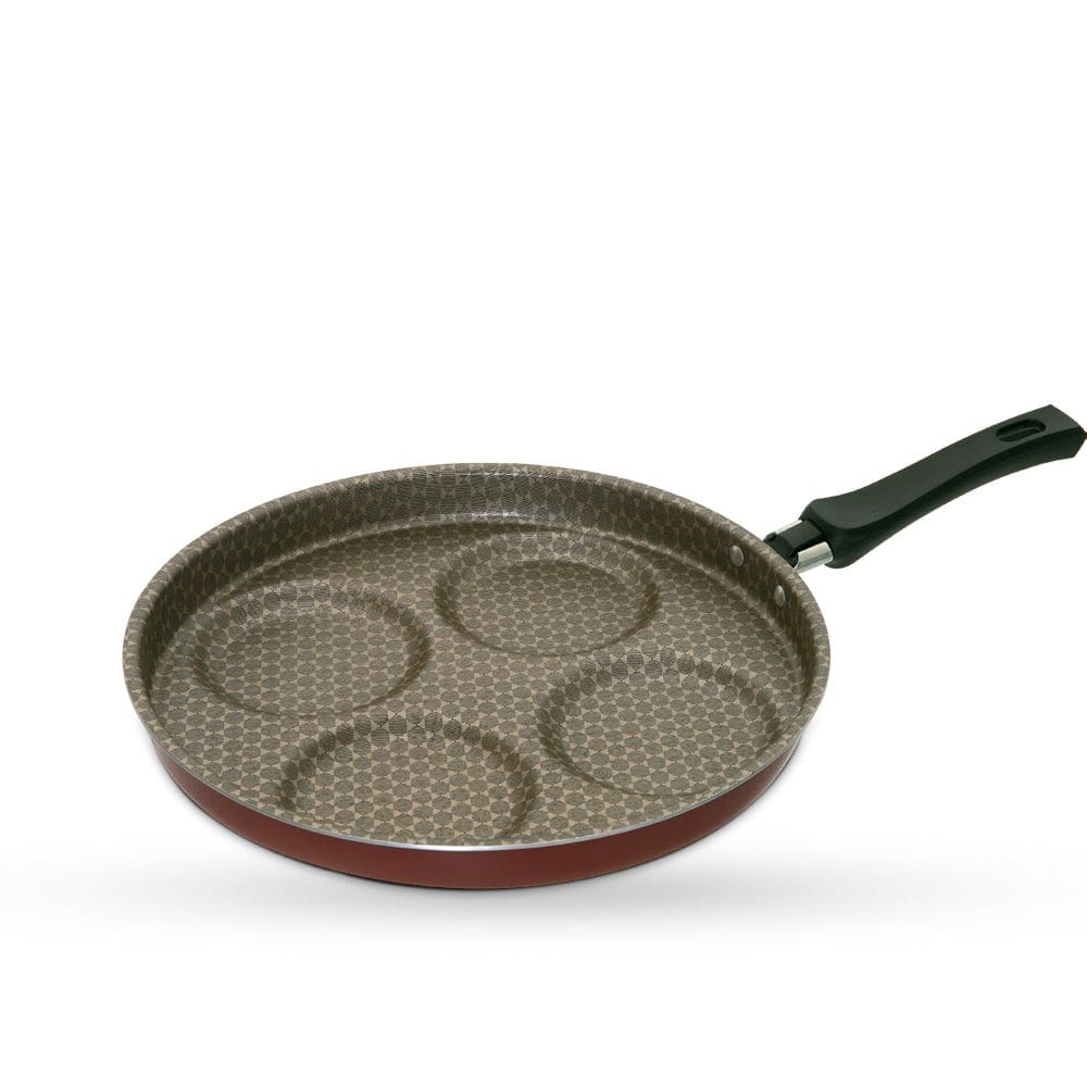 Frigideira 4 ovos com tampa Luxury Vermelho No 26 1,4L Oliveira