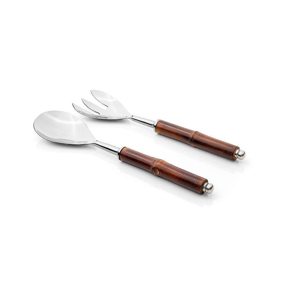 Conjunto De Talheres Copa E Cia Para Salada 2 Peças Garbo Bamboo