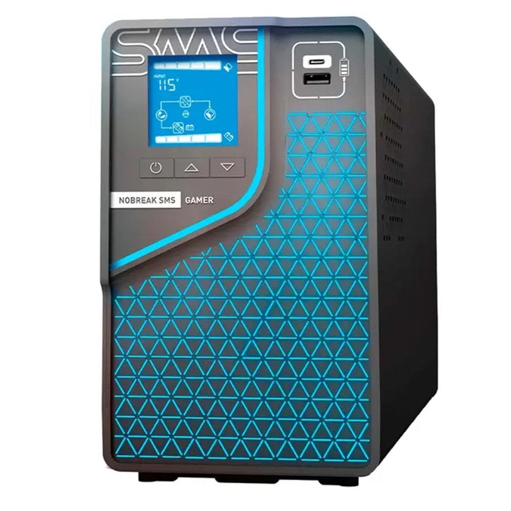 Nobreak SMS Gamer 2000VA BI 8 Tomadas com WIFI 0029601