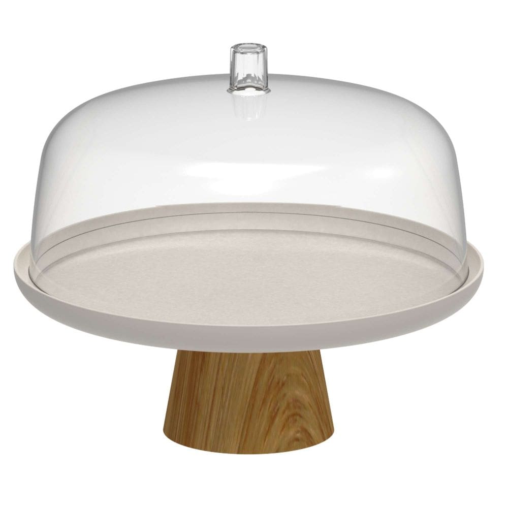 Boleira com Cúpula Lume Bege 25cm - Ou