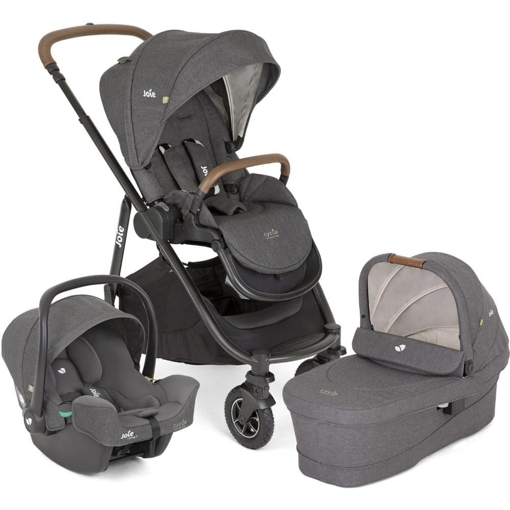 Versatrax Trio Gray Joie - Carrinho Bebê Conforto e Moisés