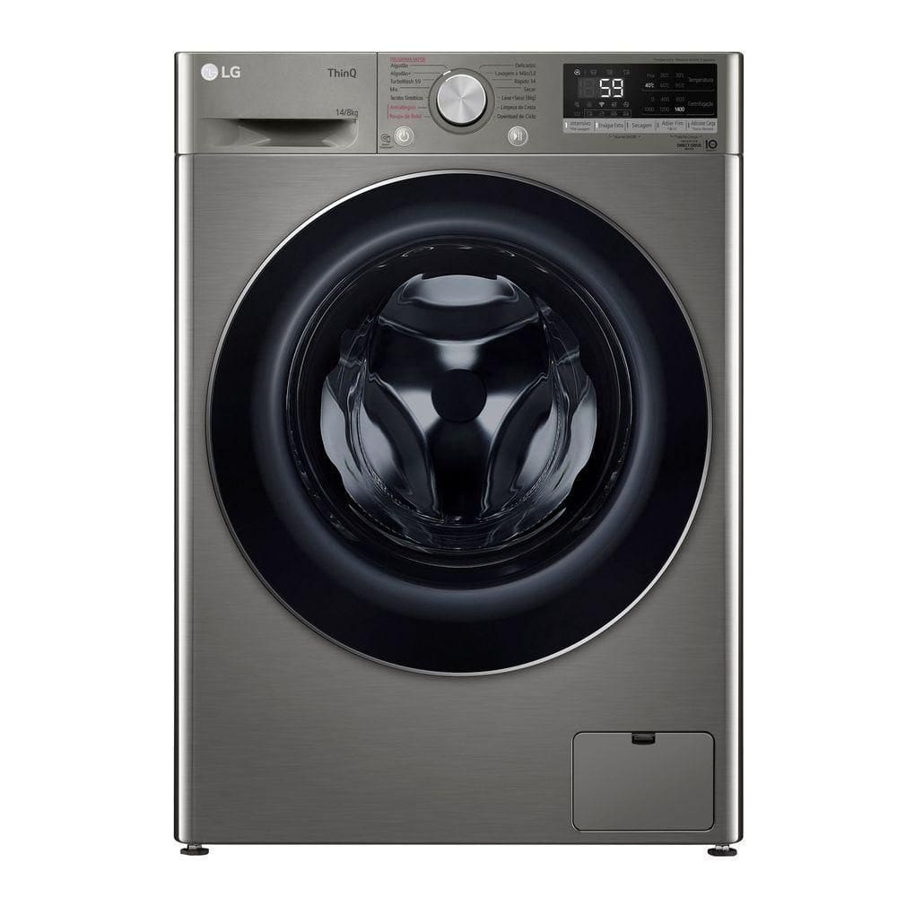 Lava e Seca LG Smart 14kg VC4 Wi-Fi e Inteligência Artificial Inox