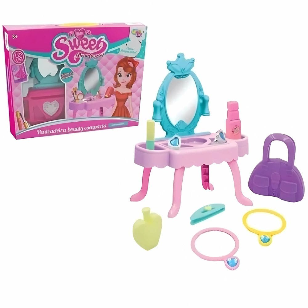 Brinquedo Penteadeira Beauty Compacta Com Acessórios - Well Kids