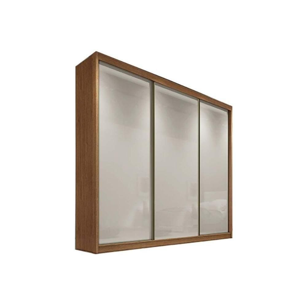 Guarda Roupa 3 Portas De Correr E 6 Gavetas Arezzo/medelim Plus Cumaru/fendi 25 - Novo Horizonte