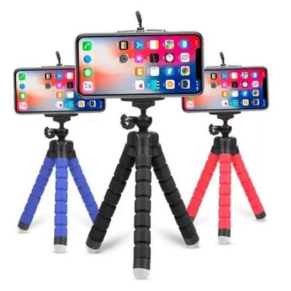 Tripé Flexível Universal Suporte Celular 25cm Portátil