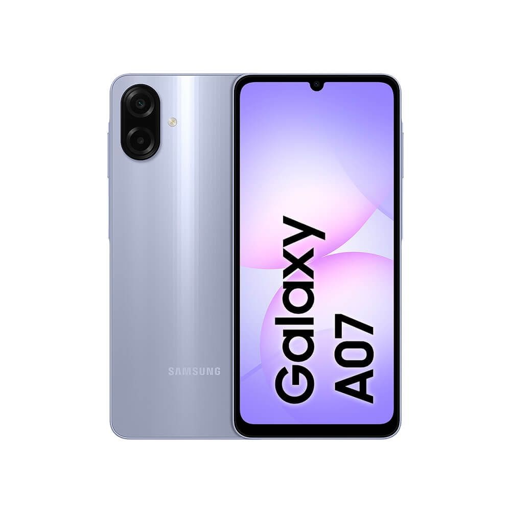 Celular Samsung Galaxy A07 128GB, 4GB, Câmera 50MP, Tela 6.7”, Proteção IP54, Processador 6nm - Violeta