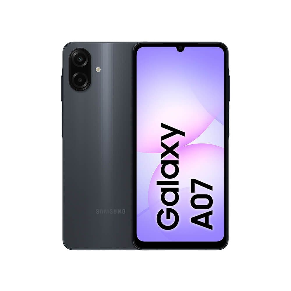 Celular Samsung Galaxy A07 256GB, 8GB, Câmera 50MP, Tela 6.7”, Proteção IP54, Processador 6nm - Preto