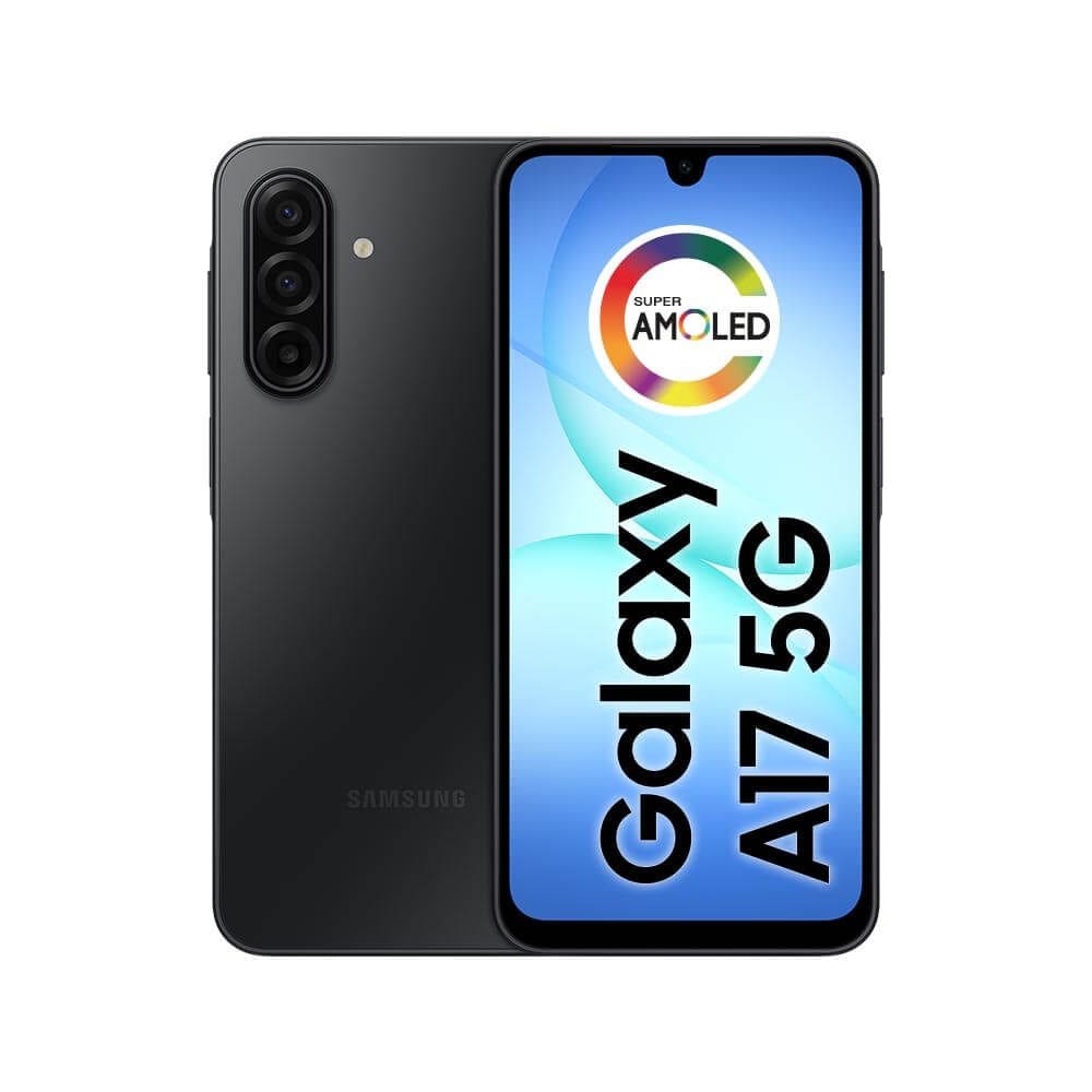 Celular Samsung Galaxy A17 5G com IA, 128GB, 4GB RAM, Câm de 50MP, Tela de 6.7”, NFC, IP54 - Preto