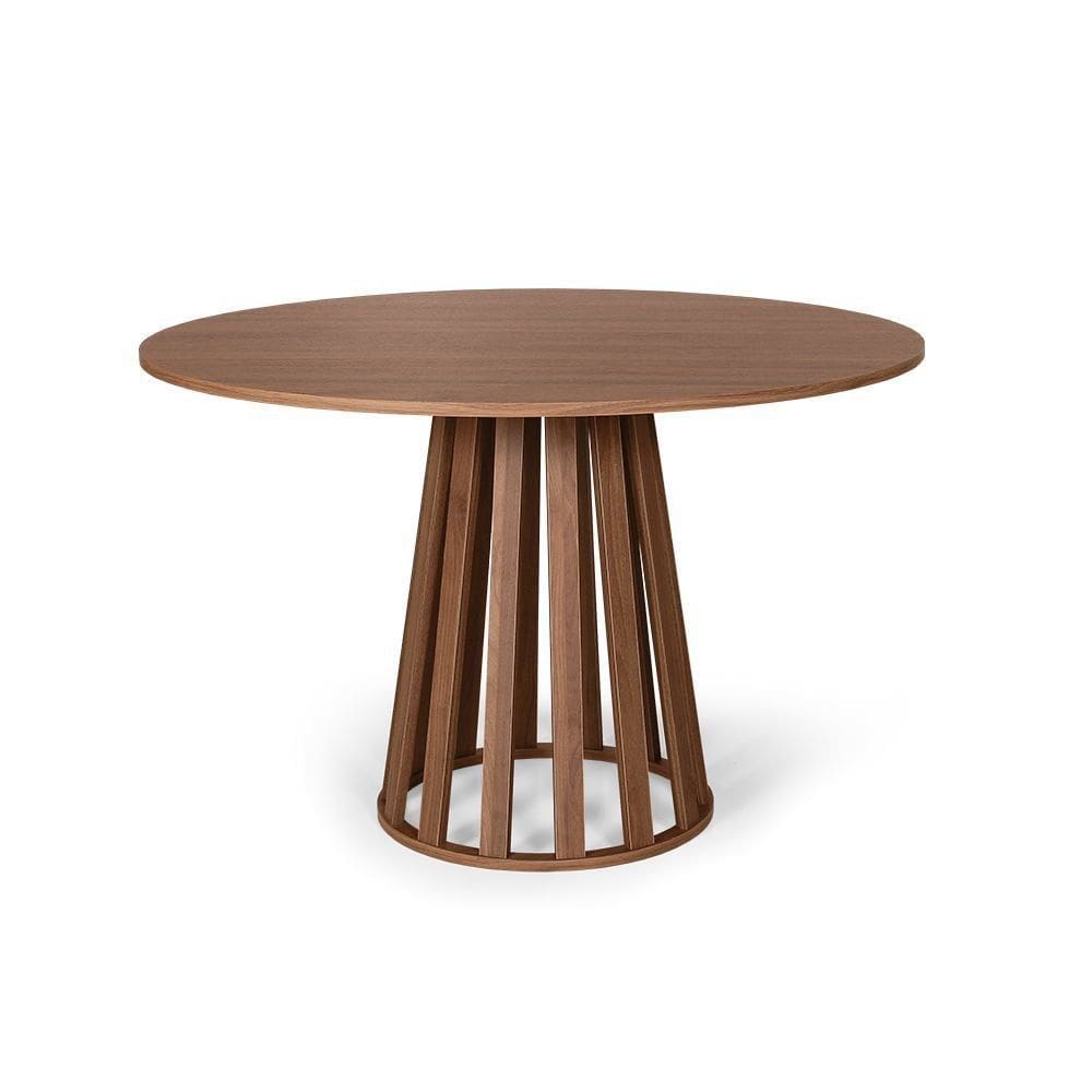 Mesa de Jantar Redonda 6 Lugares 120cm em MDF Gabi
