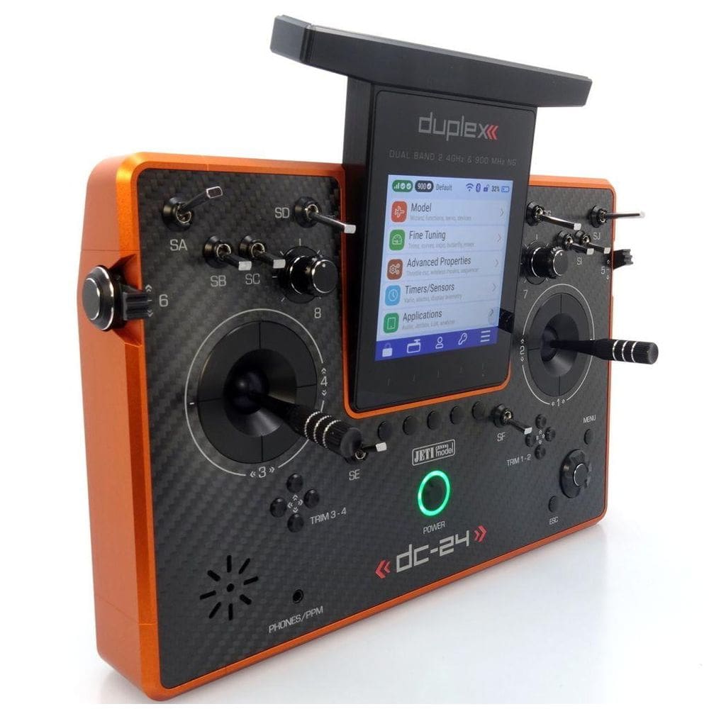 Radio Aeromodelis Jeti Duplex DC-24 II Carbon Lacquered Ruby
