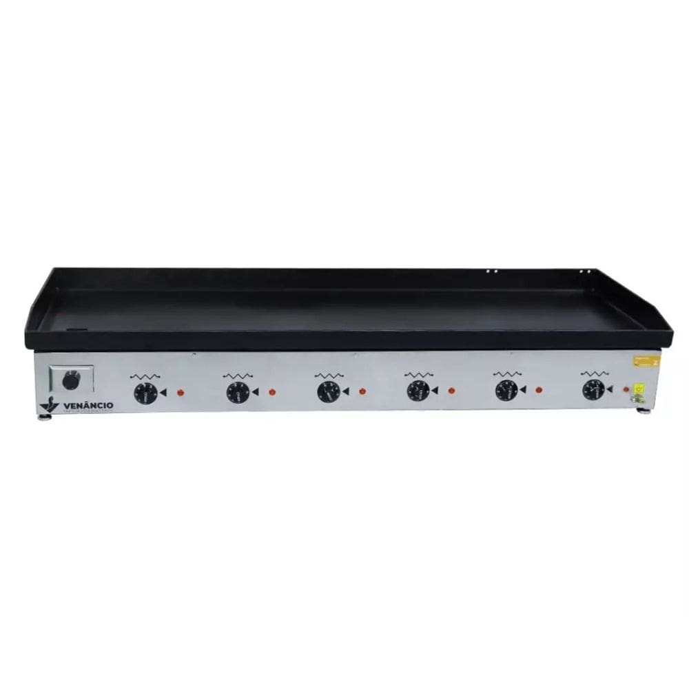 Chapa Bifeteira Elétrica 140cm Inox Venâncio 4,76mm de Espessura CE140 220v