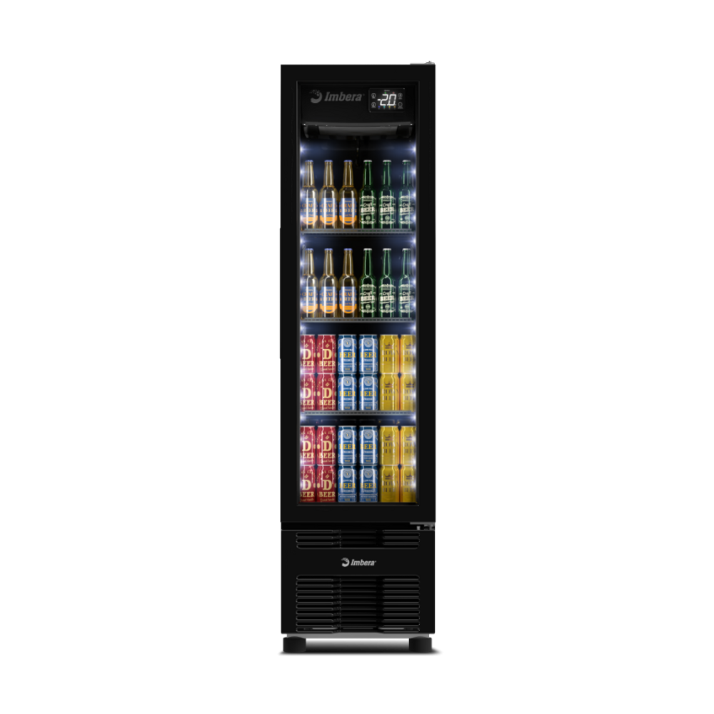 Cervejeira Imbera 244 Litros Porta de Vidro FULL BLACK CCV144 127v