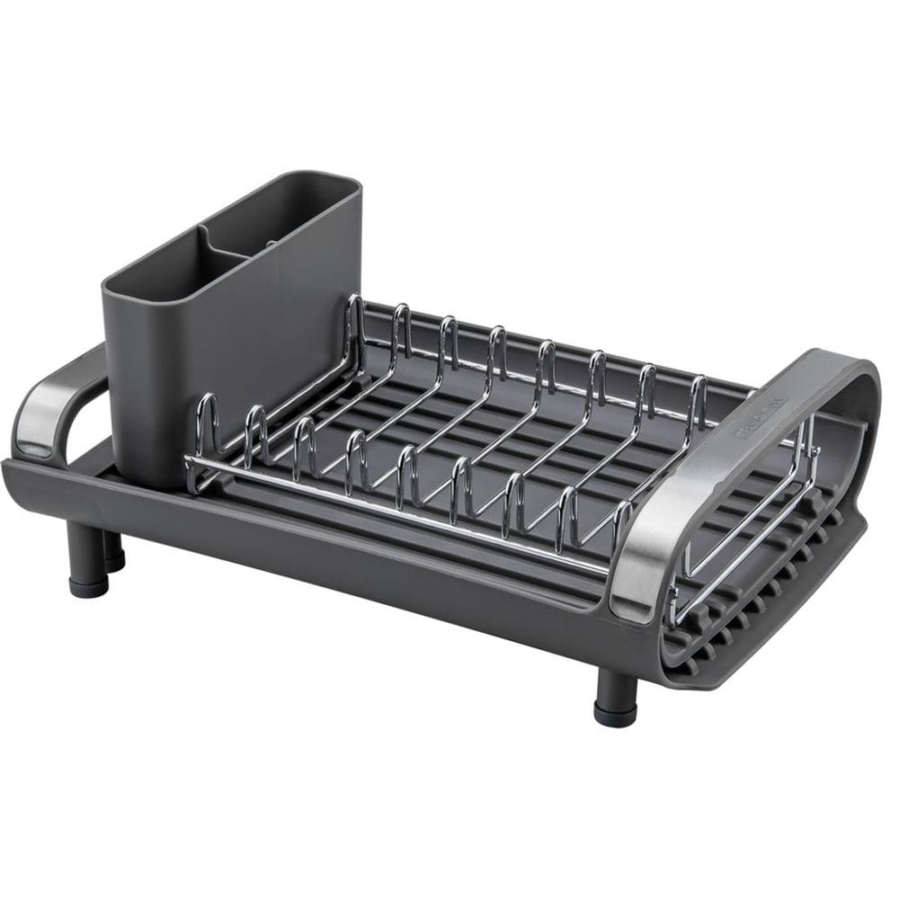 Mini Escorredor de Louças Aço Inox Pés Silicone Porta Copos Expansível Tramontina