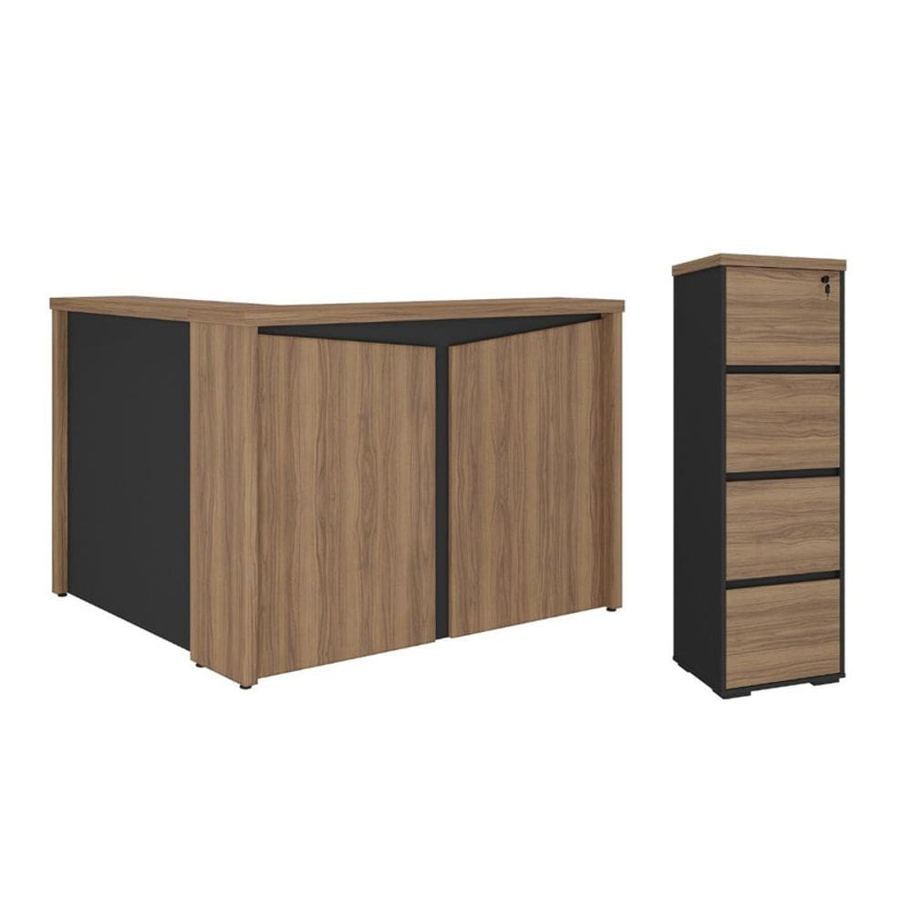 Conjunto Escritório: Balcão Atendimento 6309 + Arquivo 6291