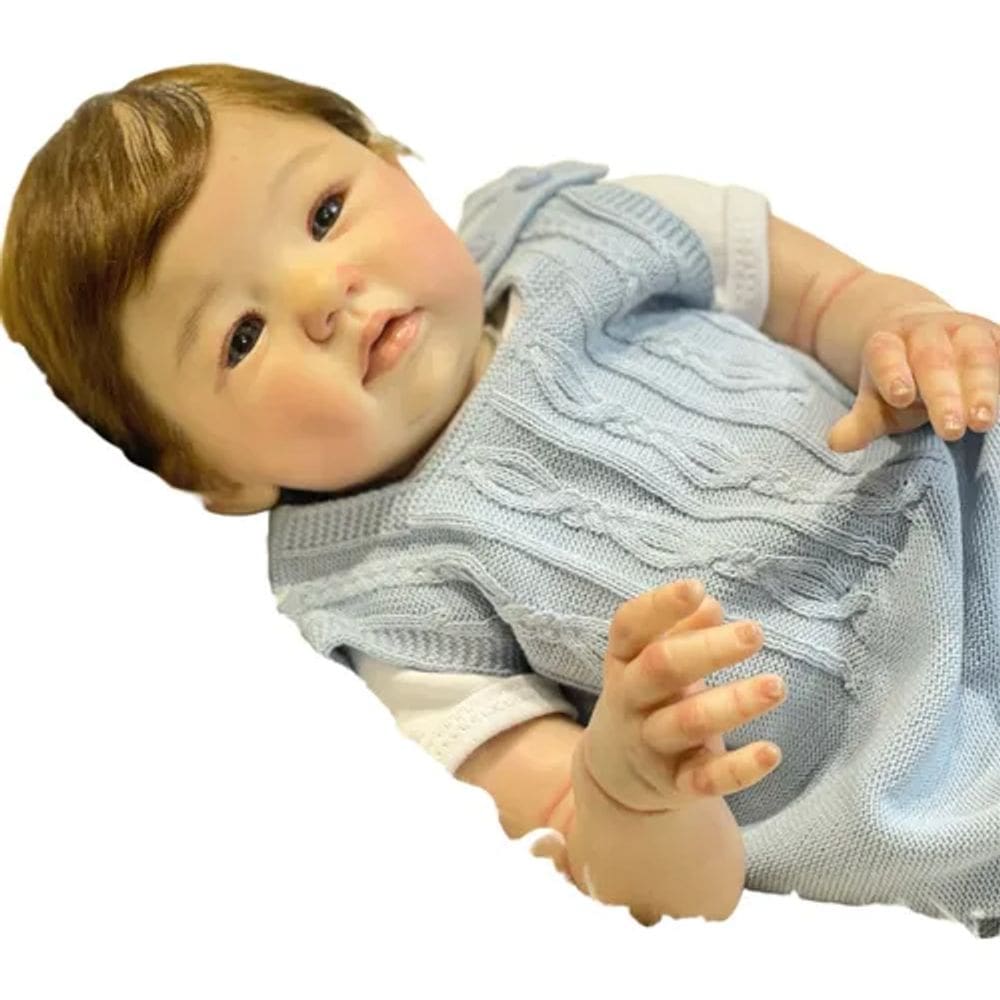 Autêntico Bebê Reborn Premium Menino