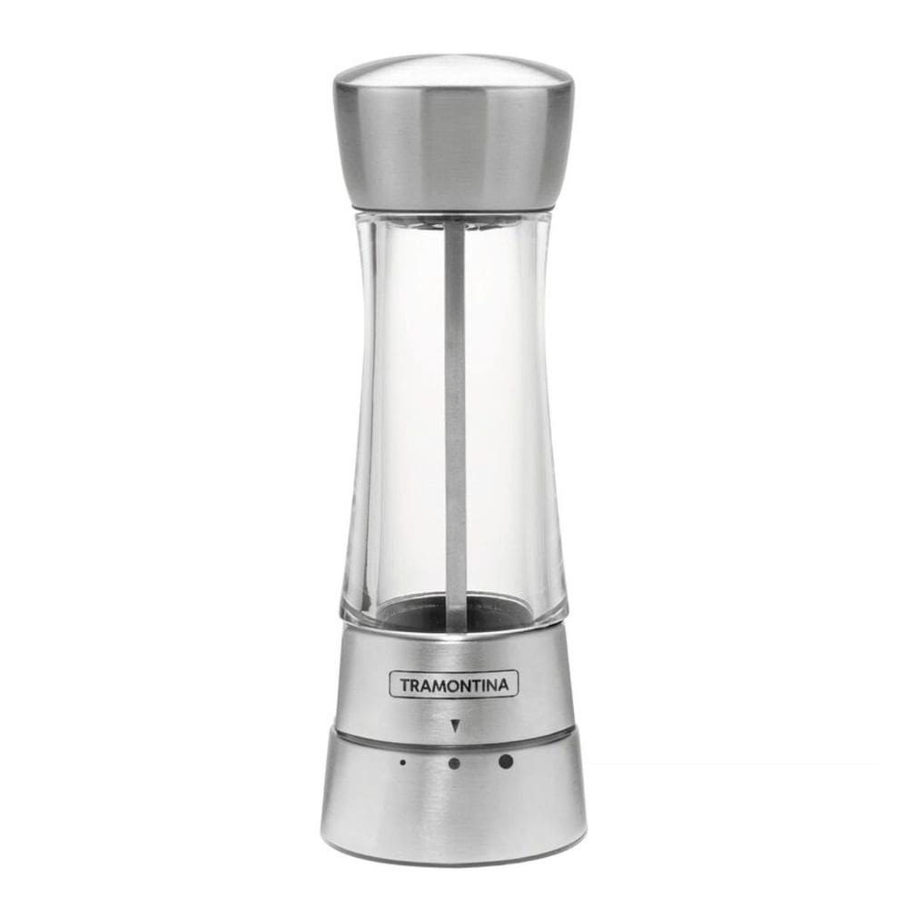 Moedor Sal Pimenta Ajuste de Moagem 3 Níveis Moinho Cerâmica Aço Inox Tramontina