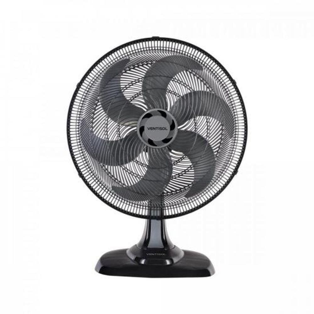 Ventilador de Mesa Ventisol Turbo 6 50cm Preto 220v