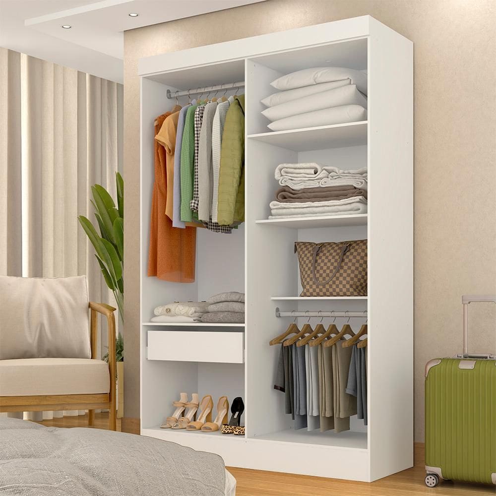 Closet 1,20m Com 1 Gaveta Ambar Branco - M.a