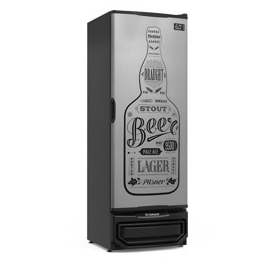 Cervejeira Gcb-40 Gw Ti 410 Litros Porta Cega Tipo Inox 127V - Gelopar