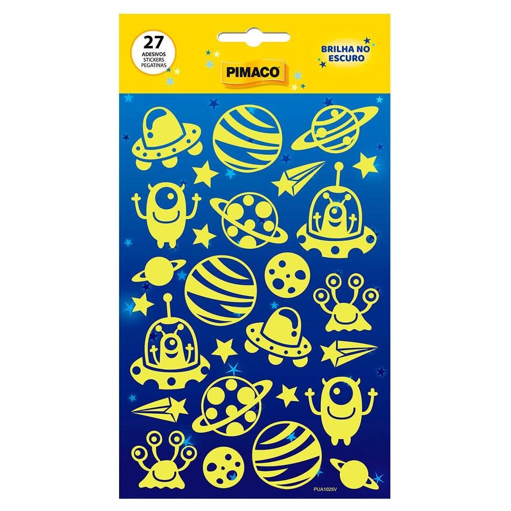 Etiqueta escolar Nave com 27 unidades - Pimaco
