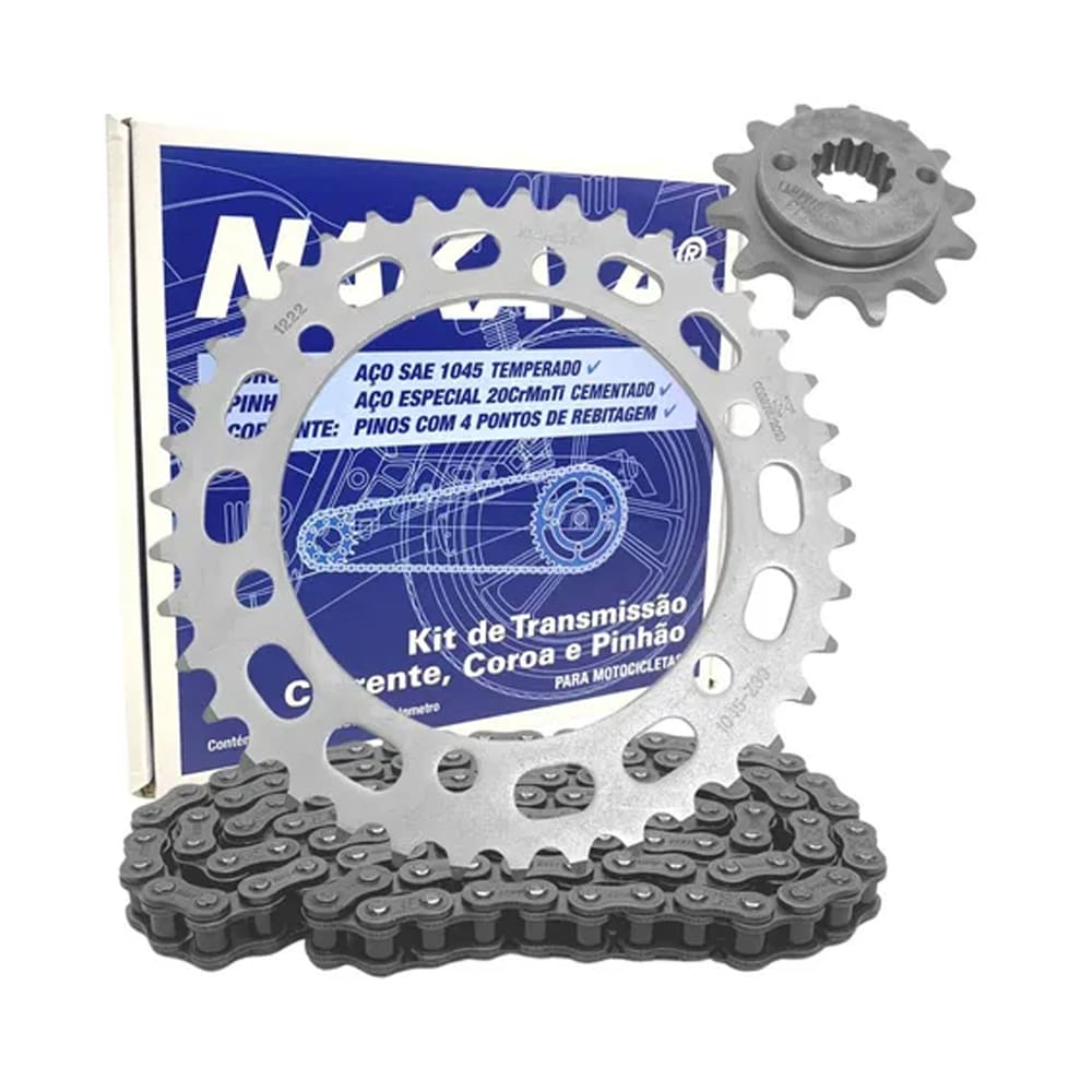 Kit Transmissão Xre 300 2009 à 2017 Com Retentor Nakata