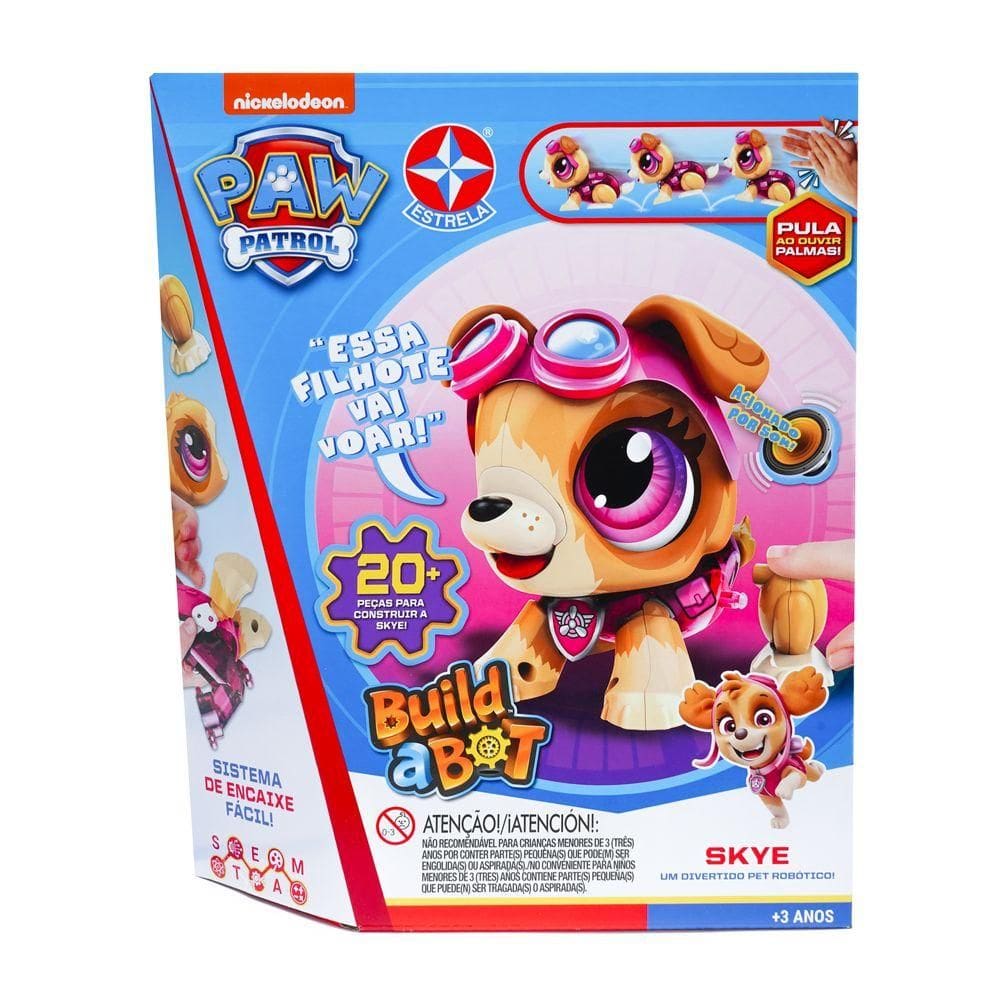 Patrulha Canina Skye Pet Robótico Para Montar - Estrela
