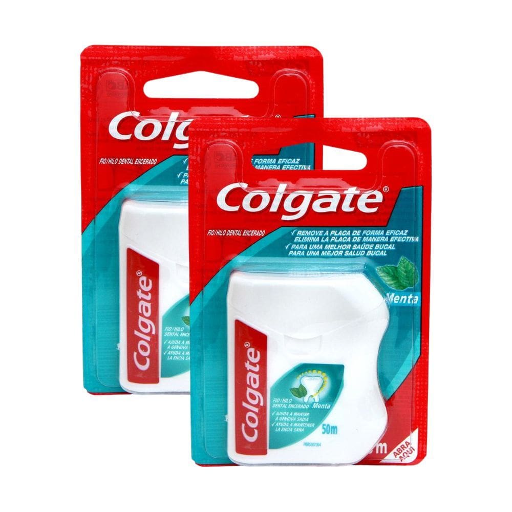 Kit 2 Fio Dental Colgate Menta 50m 1 Unidade