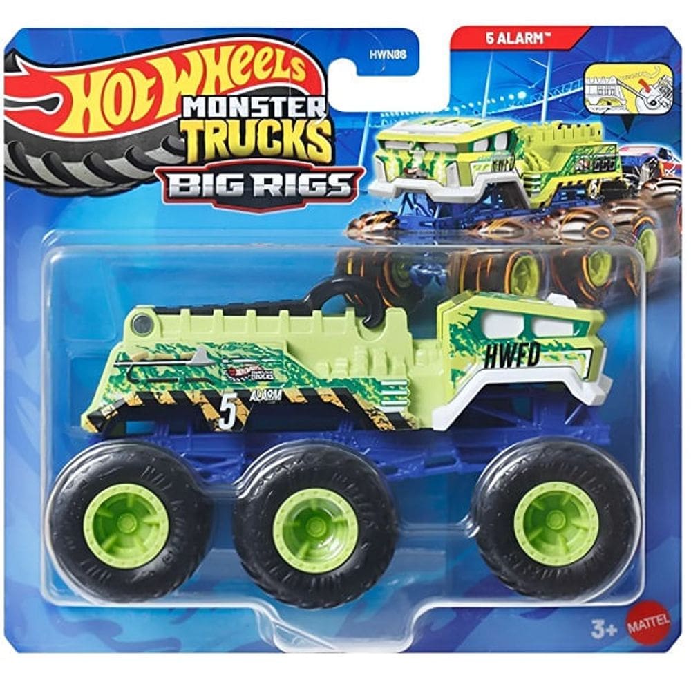 Carrinho - 5 Alarm - Monster Trucks Big Rigs MATTEL