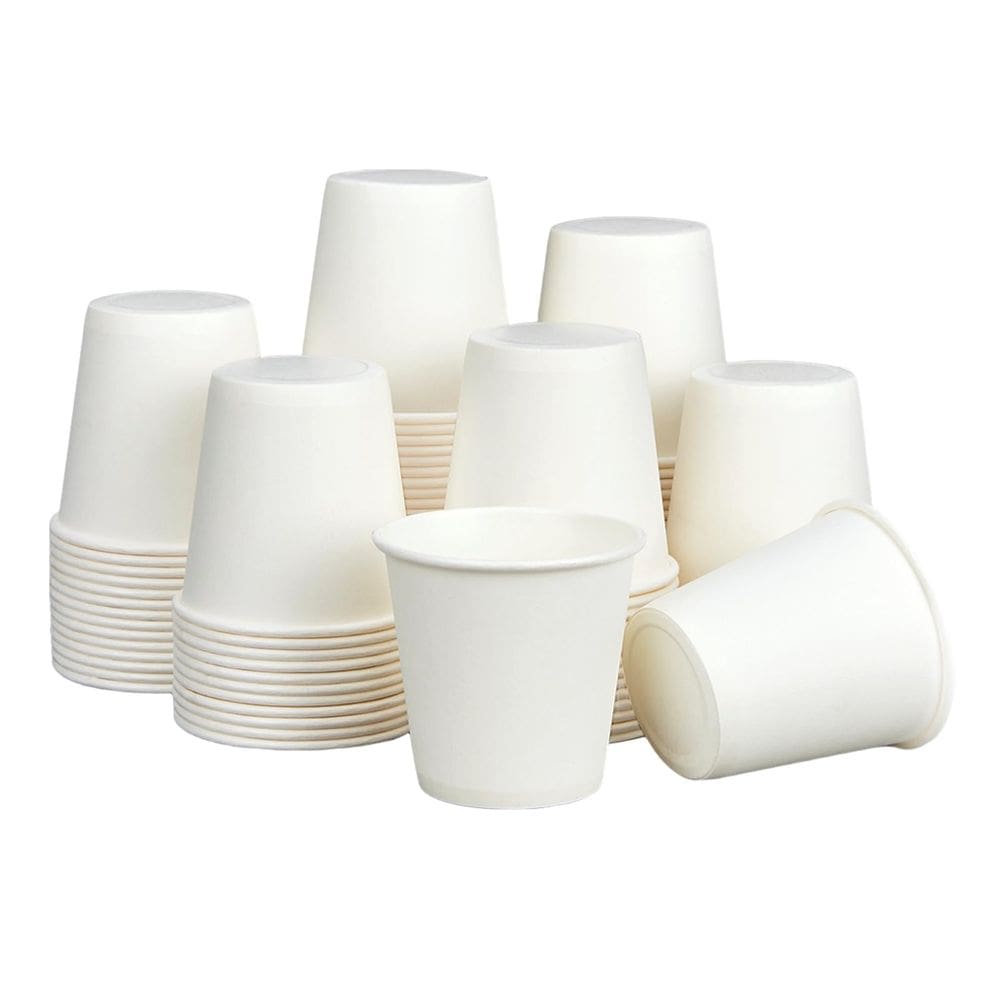 Copos de papel RACETOP 90mL para banheiro, pacote descartável de 100