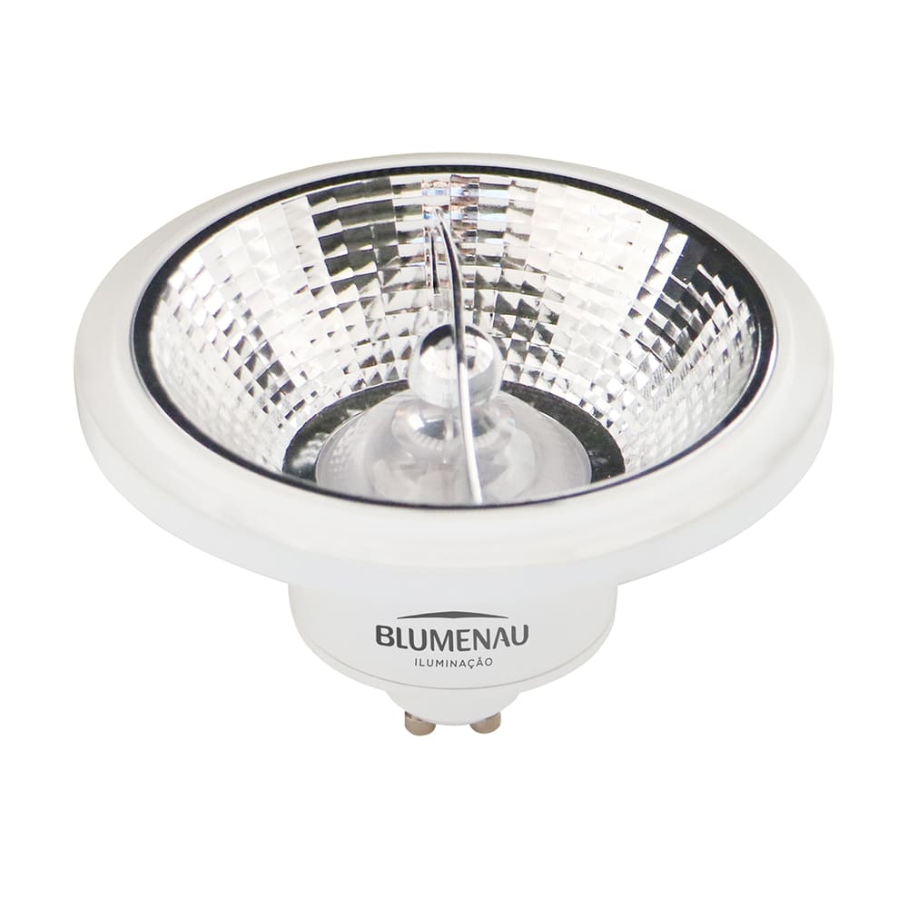 Lâmpada Led AR111 12W 24° GU10 Blumenau Bivolt 3000K Quente