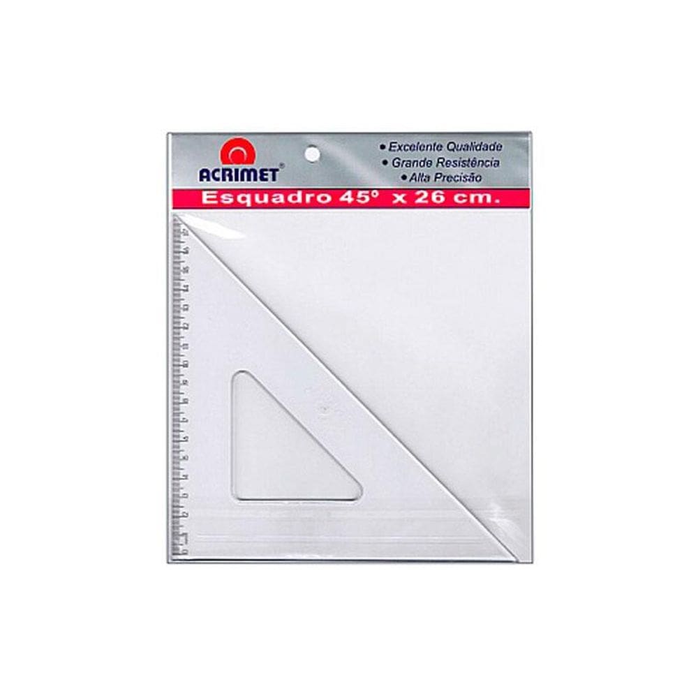 Esquadro poliestireno 26cm x 45 graus 542 Acrimet