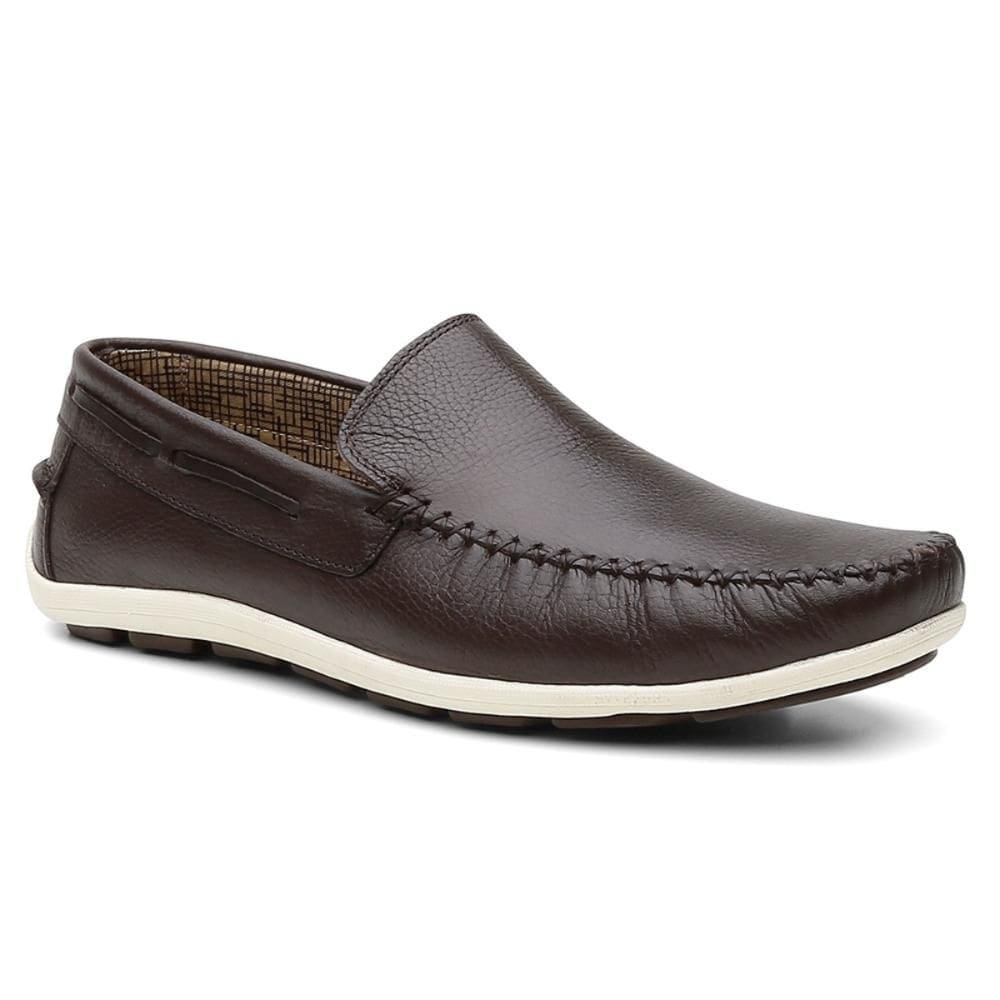 Mocassim Masculino Couro Conforto Dia a Dia