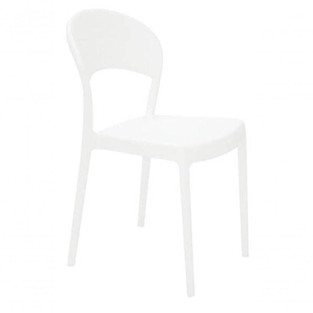 Cadeira Tramontina Sissi Encosto Fechado Branco