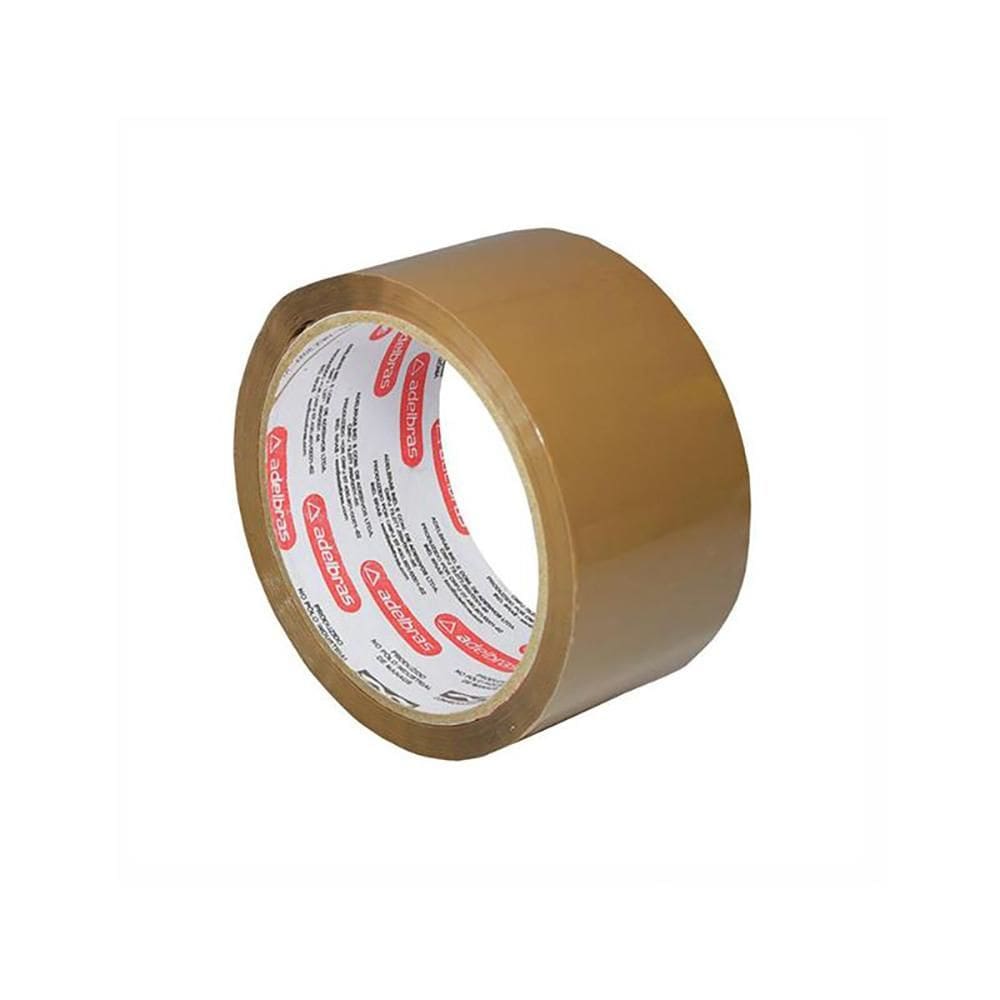 Fita para embalagem marrom 48mmx45m Qualitape Adelbras