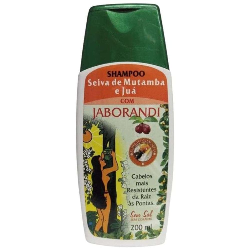 JABORANDI Shampoo Seiva de mutamba e Juá Sem Sal 200ml