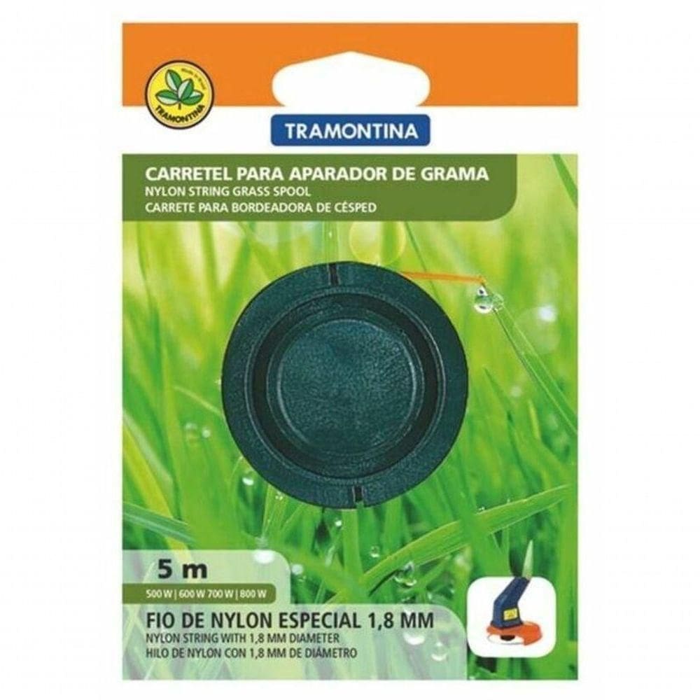 Carretel 1 Fio De Nylon 1,8mm Para Aparador De Grama Tramontina Com 5m