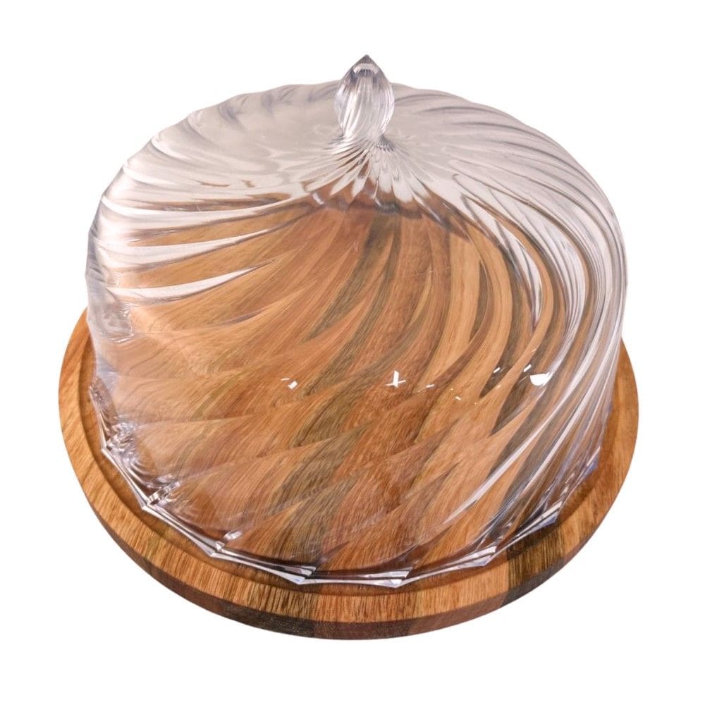 Boleira de Madeira com Tampa 28 cm Haus Domama
