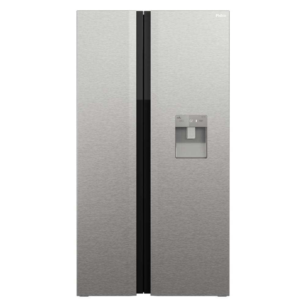 Geladeira Philco Frost Free Inverter Side by Side 486L PRF504ID Inox