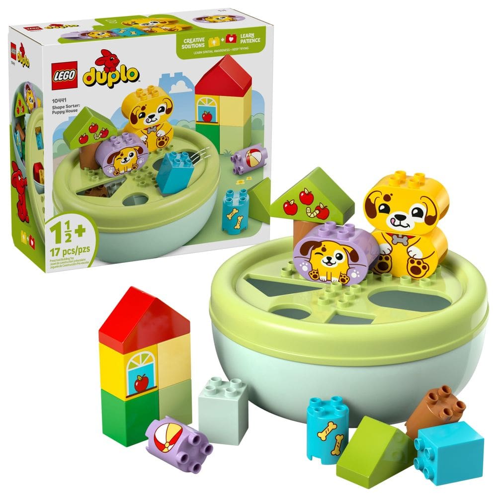Blocos DE Montar - Organizador de Formas - Casa de Cachorrinho LEGO DO BRASIL