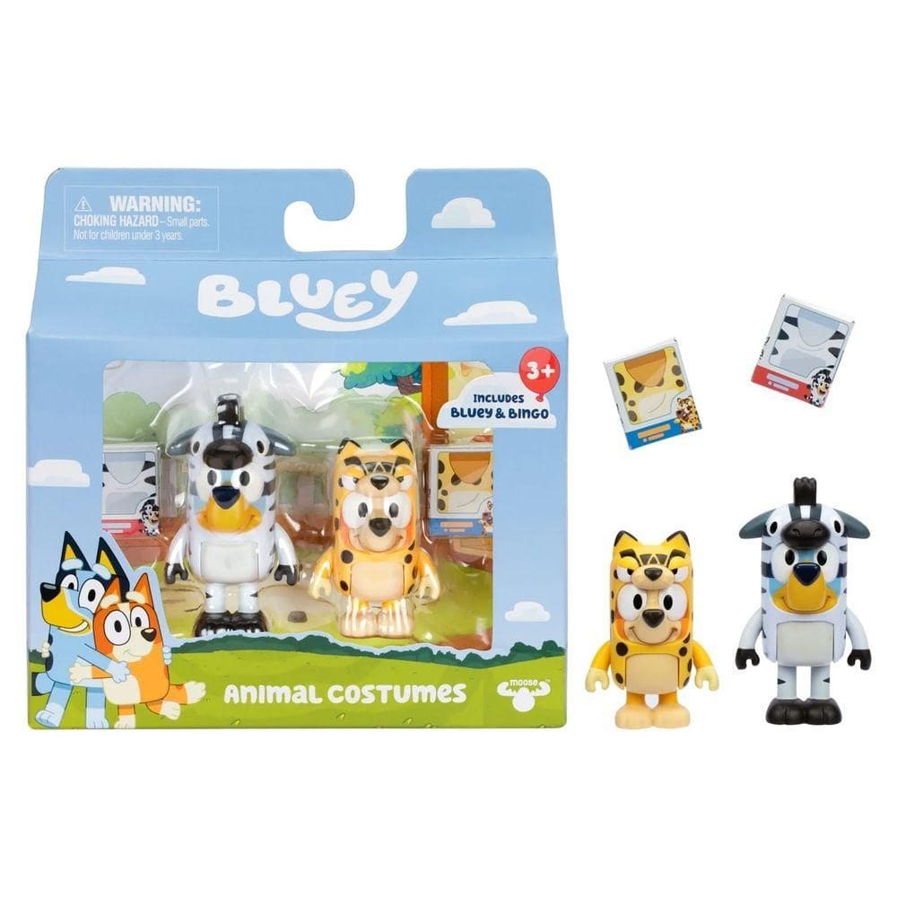 Bluey Kit 2 Bonecos Fantasia de animal - Candide