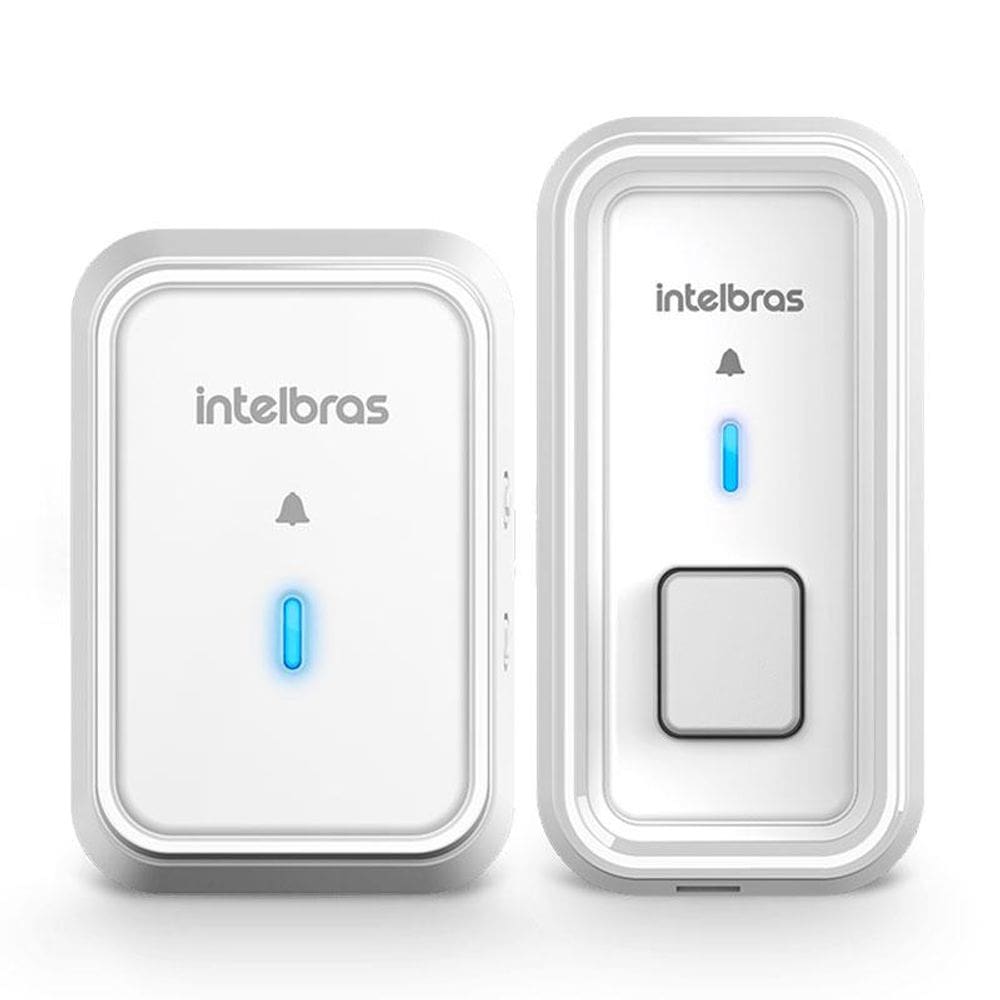 Campainha sem fio com bateria CIB 101 Branca - Intelbras