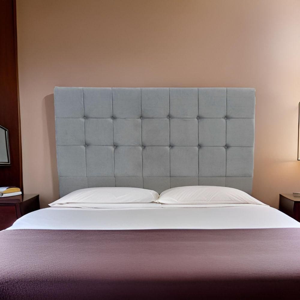 Cabeceira Casal Grafite Prestissimo Malu Estofados