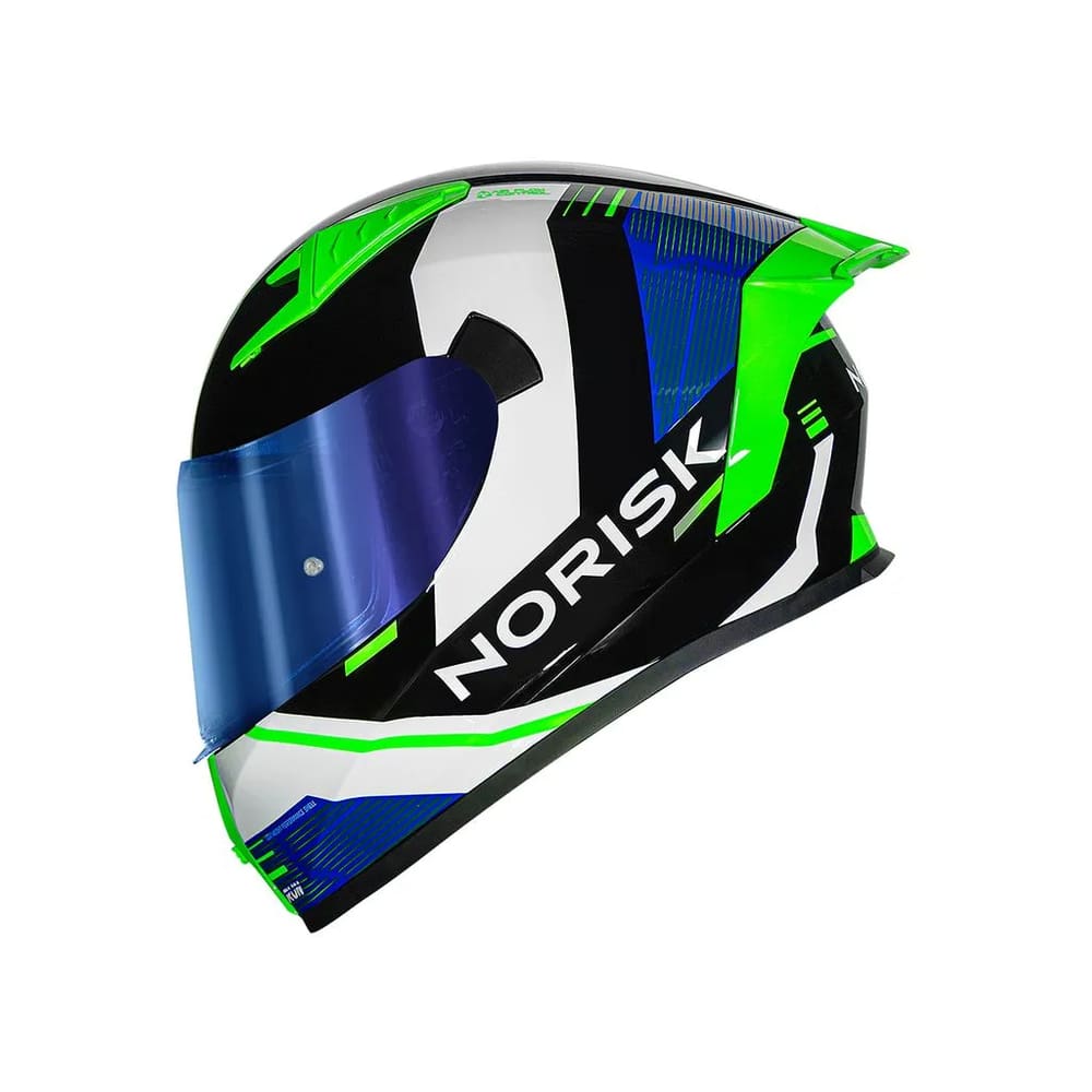 Capacete Norisk Flow Run Black / White Viseira Extra (56)