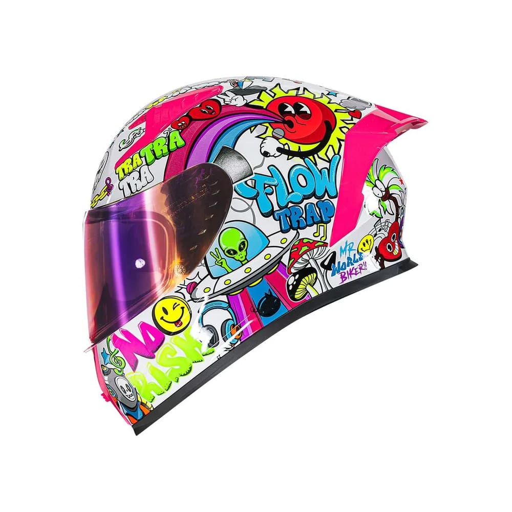 Capacete Norisk Flow Trap White Viseira Extra (60)