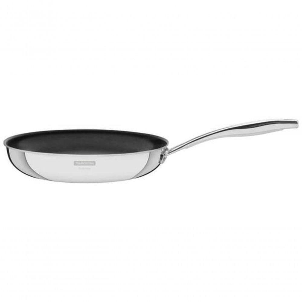 Frigideira Tramontina Grano 30cm Em Inox Com Corpo Triplo E Revestimento Interno Em Antiaderente