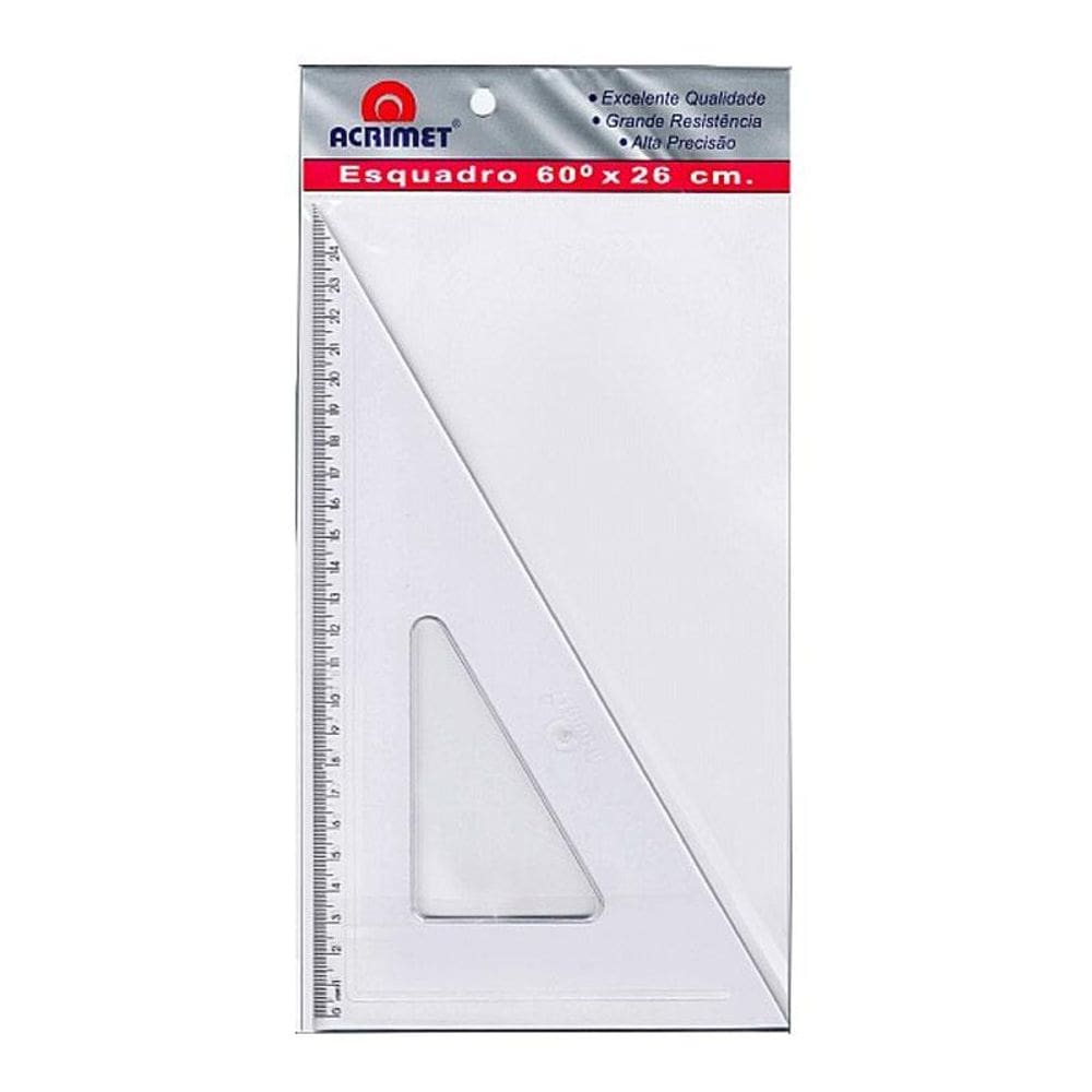 Esquadro poliestireno 26cm x 60 graus 541 Acrimet