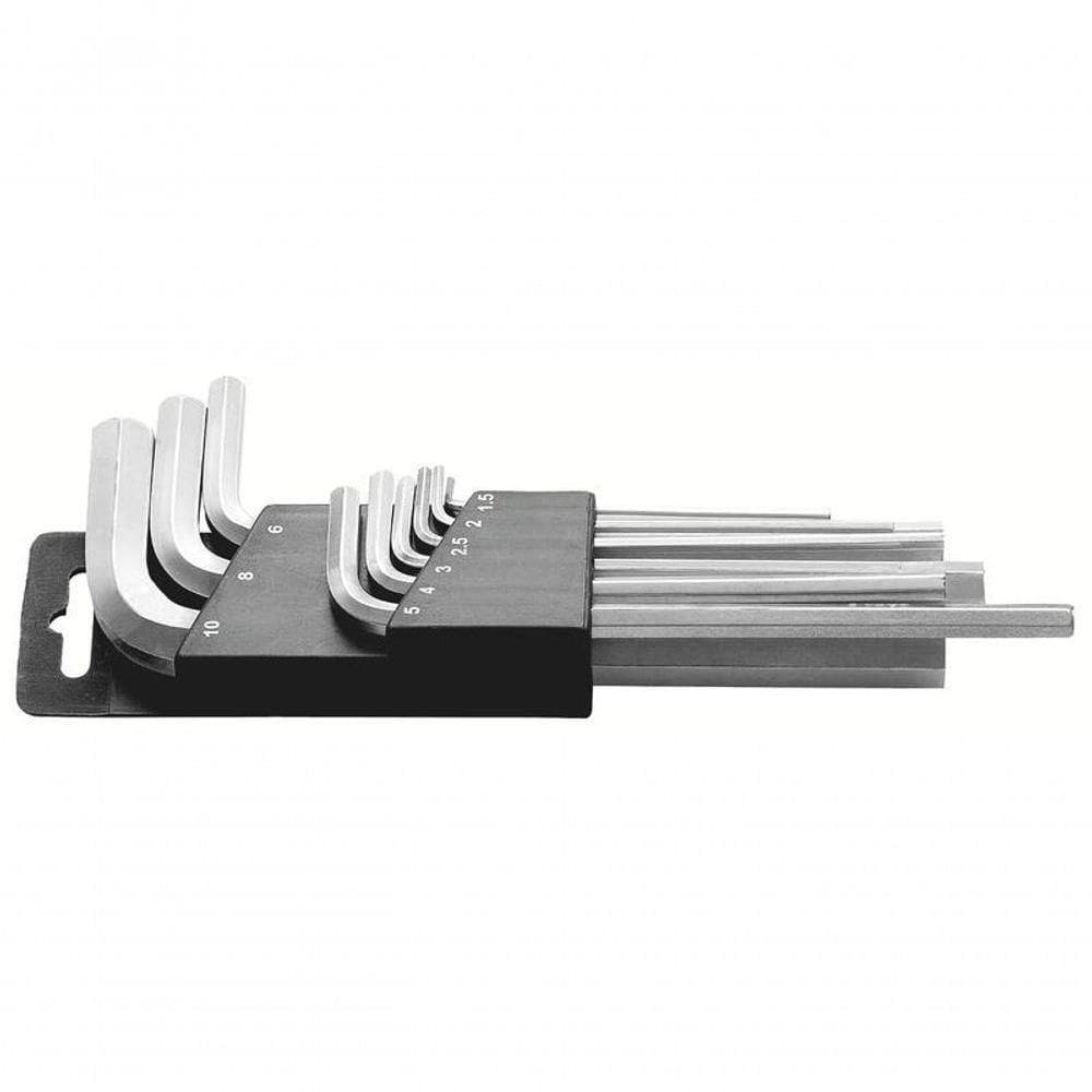 Jogo De Chaves Hexagonais Longas Tramontina Master 9 Peças Em Aço Especial